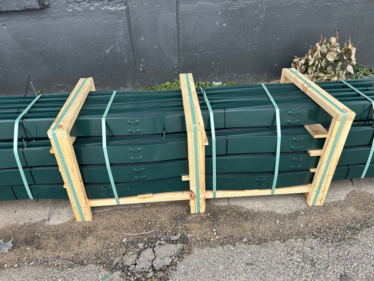 Green Steel Edging Landscape