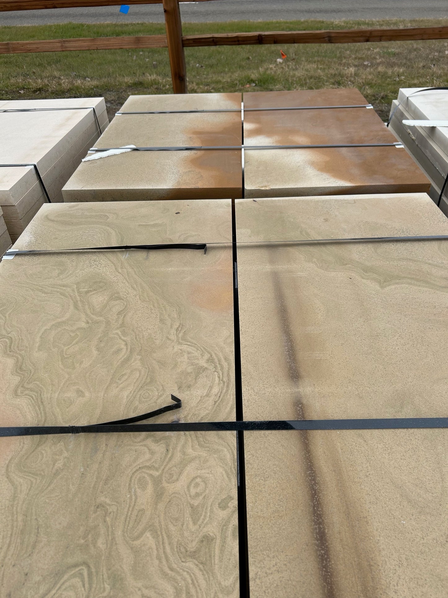 Sandstone Stepping Stone Slabs 2x4