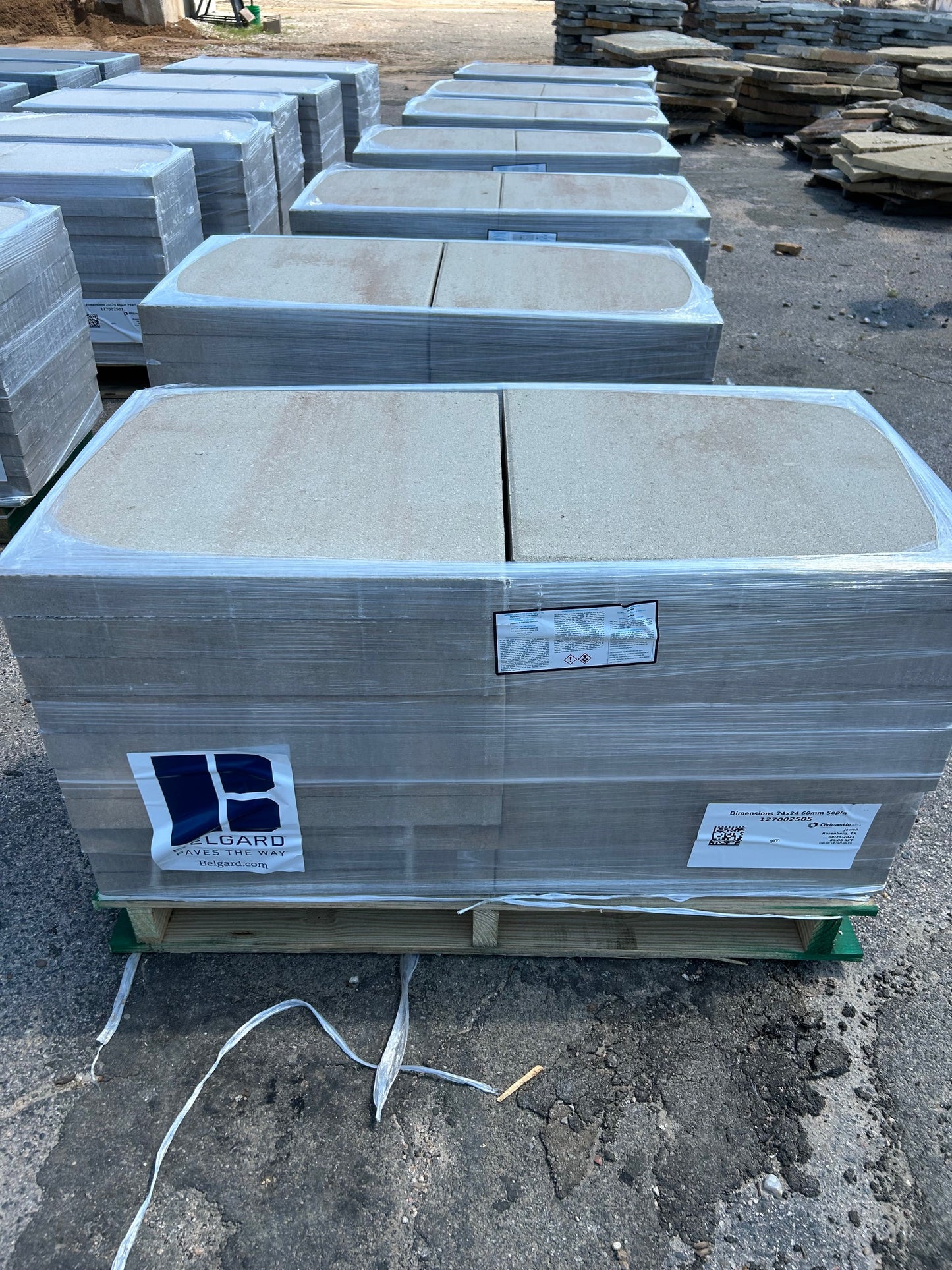 Dimensions Slab 2x2 Square Paver Sepia