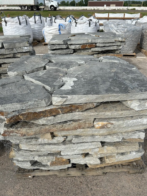 Oklahoma Blue Flagstone Patio