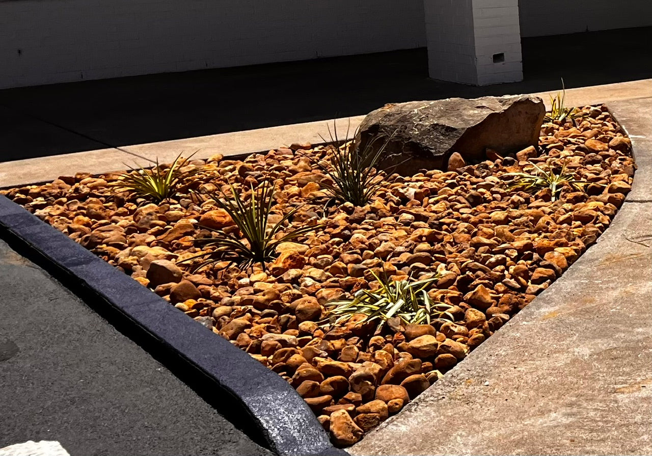 Peach Cobbler Large River Rock Per Half Yard
